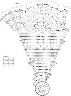 Вязаный ажурный зонтик крючок схема