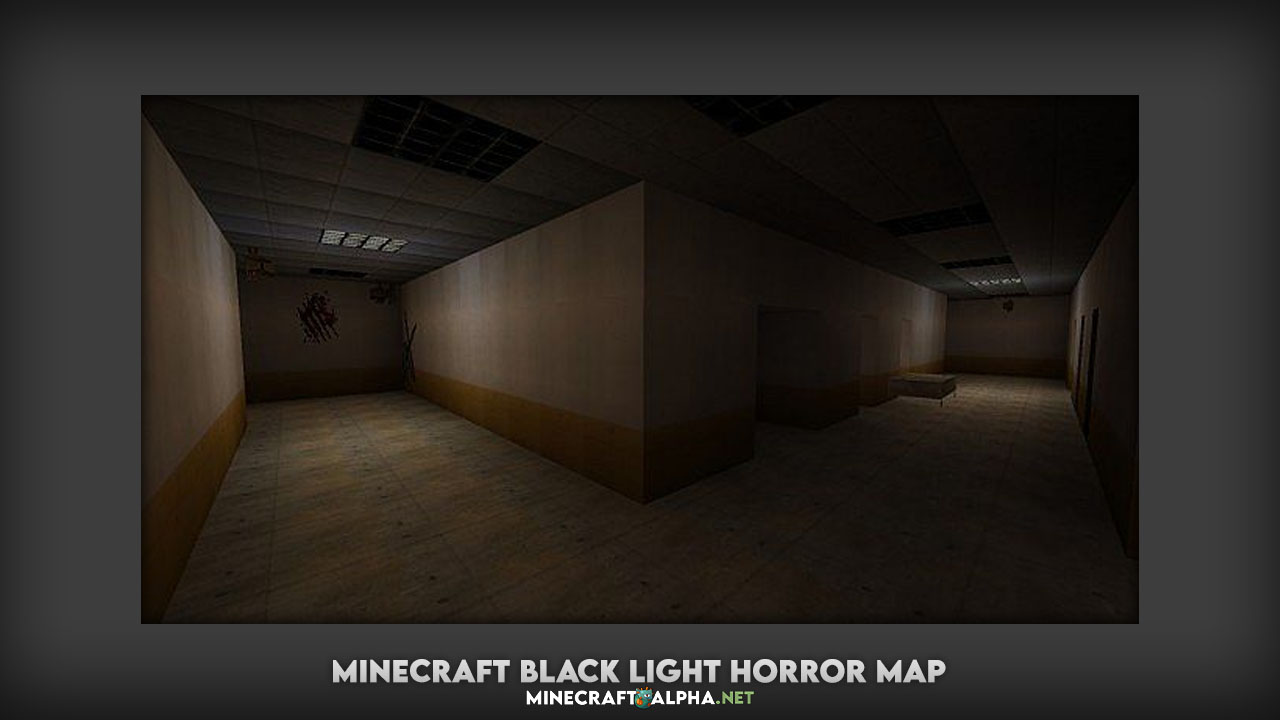 Minecraft Black Light Horror Map (Multiplayer, Singleplayer, Adventure)