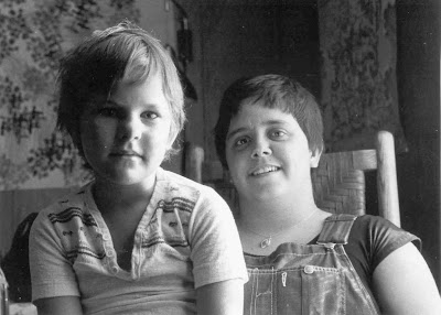 Maggie with daughter, August 1977