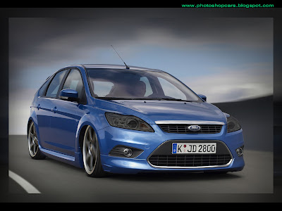 Ford Focus rebaixado, tuning, turbo, virtual tuning pra papel de parede/ 