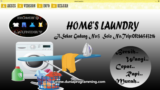 Download Aplikasi Laundry Berbasis Dekstop Menggunakan Java Netbeans Gratis