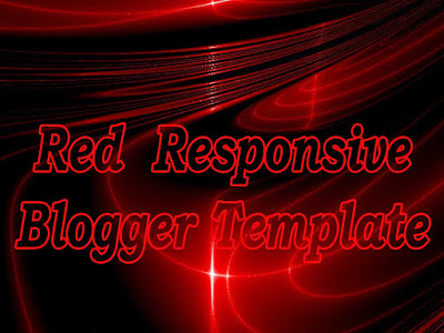 red responsive blogger templates