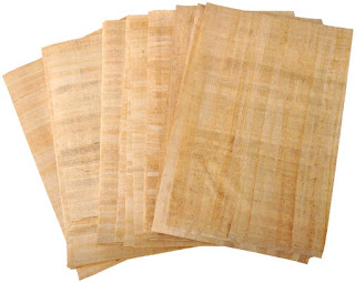 Papyrus paper for student activities