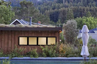 Mountain Views Vacation Cottage Design with Local Wood Concept