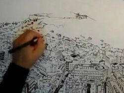 Ζωγραφίζοντας την Αθήνα σε δύο λεπτά (video)