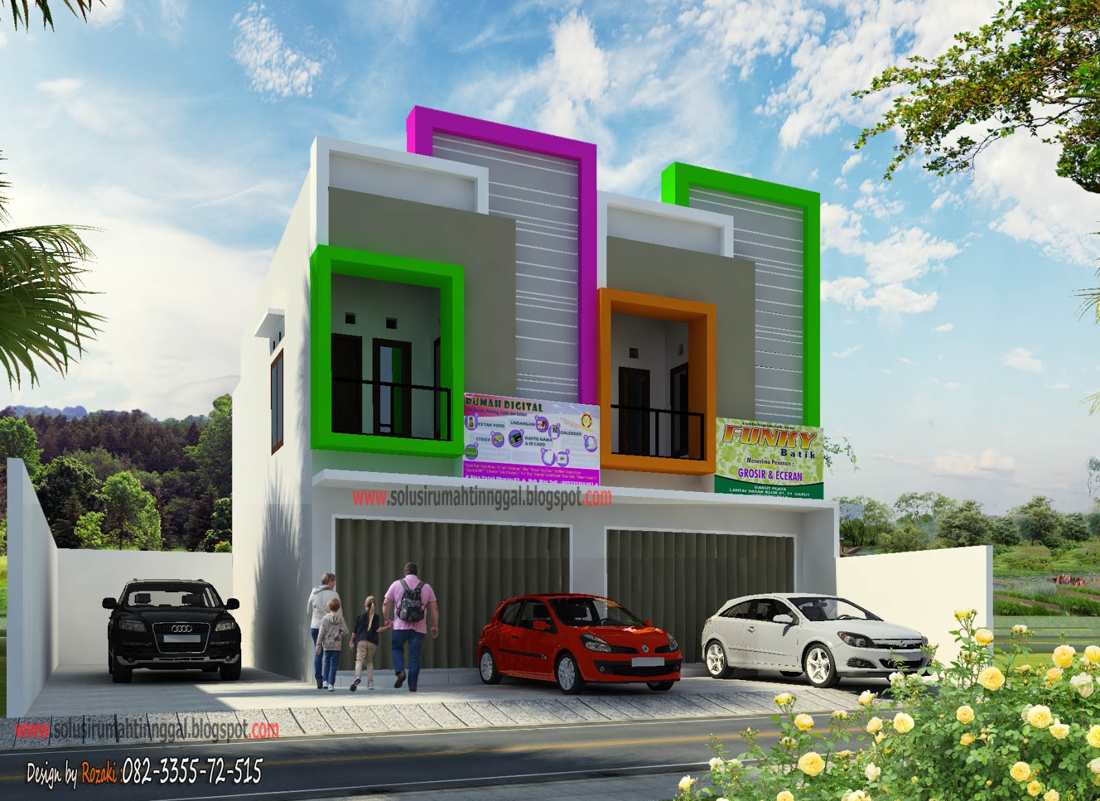  Gambar  Rumah Ruko  2 Lantai  Minimalis 