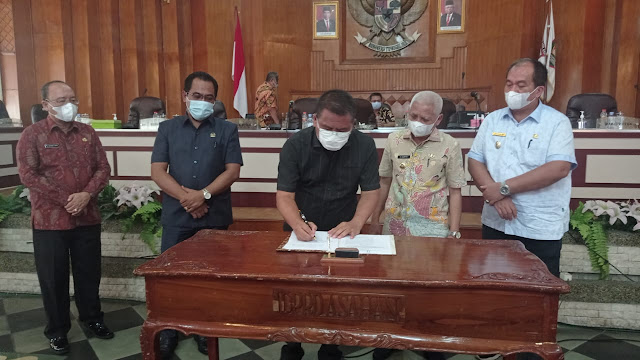 Pemkab dan DPRD Kabupaten Asahan Sepakat Ranperda RPJMD Kabupaten Asahan Tahun 2021 – 2026 Dijadikan  Perda