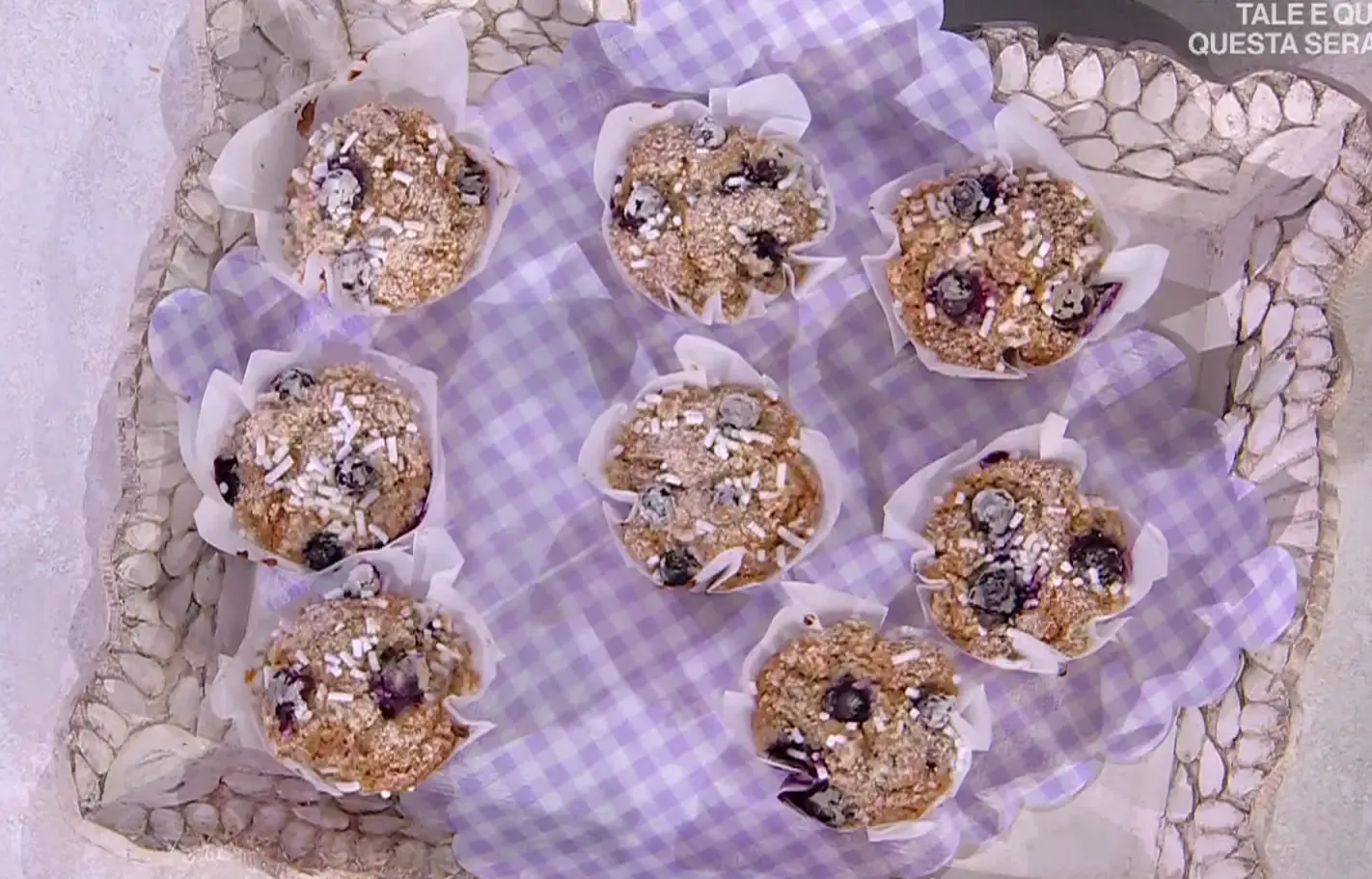 Muffin integrale yogurt e mirtilli di Barbara De Nigris