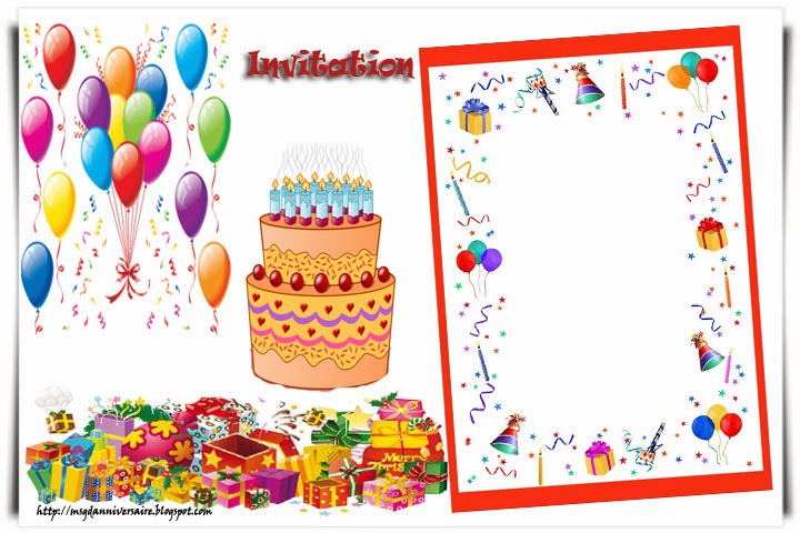 Carte Invitation Anniversaire A Imprimer Gratuite