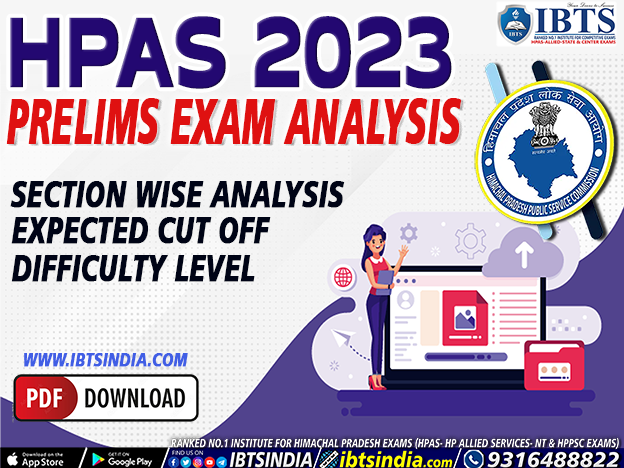 HPAS 2023 Prelims Exams Analysis | HPAS Prelims Question Paper & Answer Key PDF