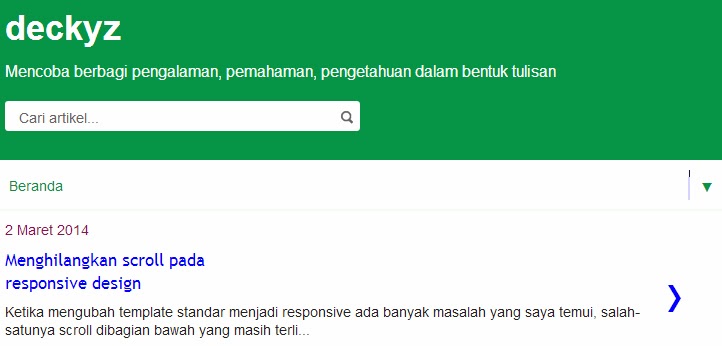 Mengapa template responsive tidak bekerja di perangkat mobile