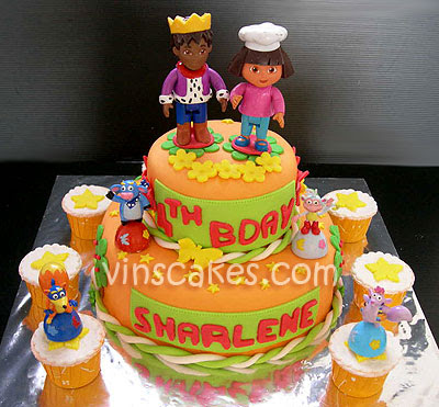 Dora Birthday Cake on Bandung Jakarta Online Cakes Shop  Dora The Explorer Birthday Cake