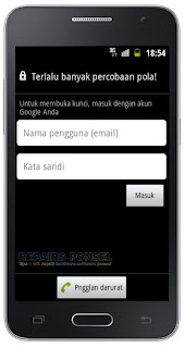 Cara Mengatasi Terlalu banyak Percobaan pola! Android