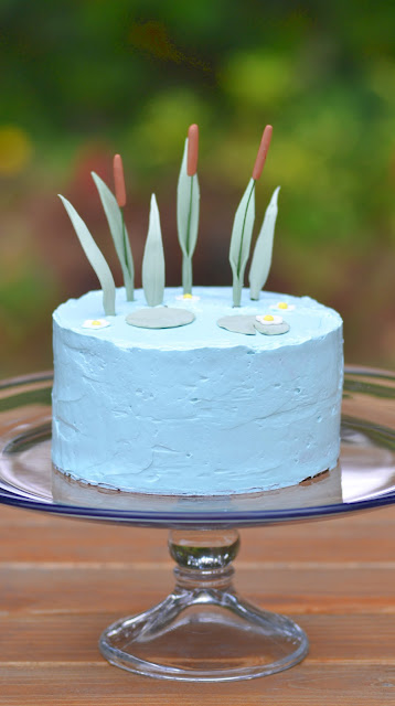 Almond & Raspberry Cattails Cake