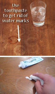 tips membersihkan watermak di meja kayu
