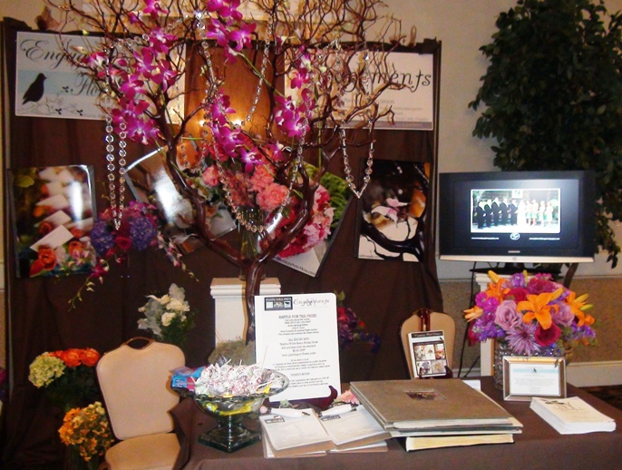 Photo is our booth at last January's Bosco Bridal Show