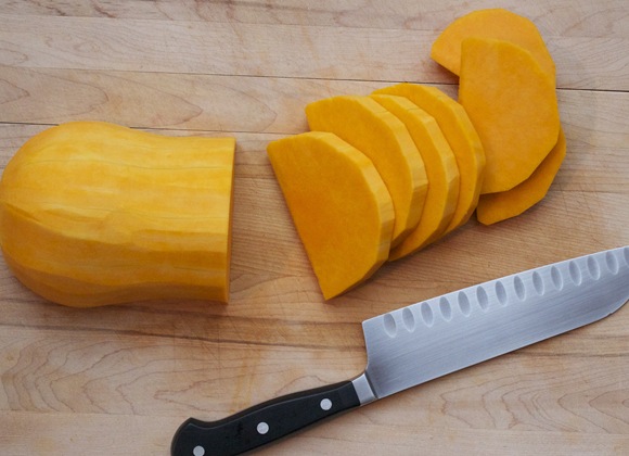 Slicing Butternut Squash
