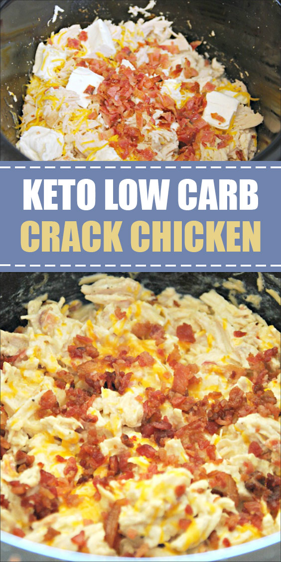 Keto Low Carb Crack Chicken #ketorecipes #lowcarbrecipes #dietfood