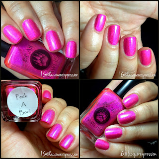 swatch and review of peek a boo nail  polish by bear pawlish