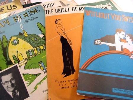 Vintage sheet music