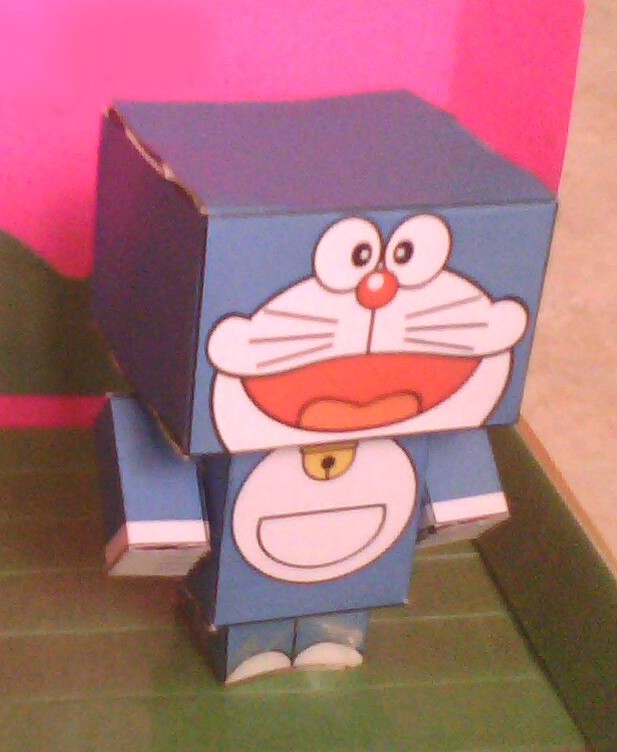 Day Blog Cara  Membuat  Boneka Kertas Doraemon 