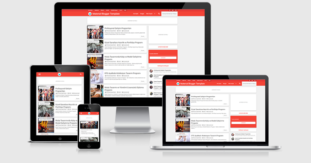 Material Tasarımlı Blogger Teması