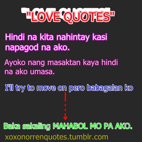 quotes on pictures tumblr. Tagalog love quotes tumblr