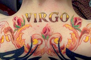 3D virgo tattoos, virgo Symbols, virgo tattoos, virgo twins symbol, virgo zodiac symbol tattoo