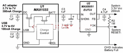 MAX1555 USB Charger