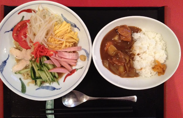 Chilled Chinese ramen & curry rice