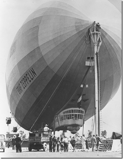 LZ 127 reprovisioning at Mines Field - 1929