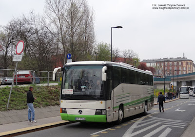 Mercedes O404, PKS Kraków, Małopolskie Dworce Autobusowe, tymczasowy dworzec autobusowy