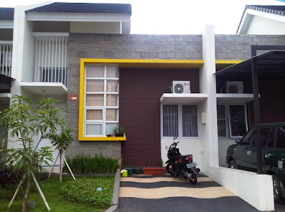 contoh warna cat eksterior rumah yang elegan terbaru