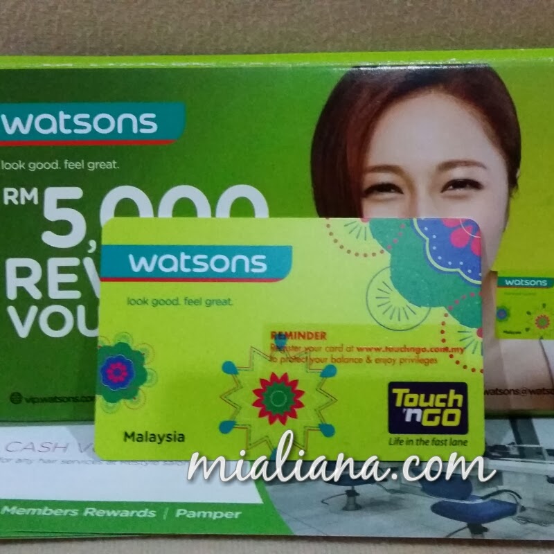 Tambah Nilai Touch n Go Watsons VIP Card - Mia Liana