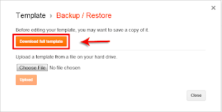 Tips and Tricks Backup / Restore Template in Blogger New Interface