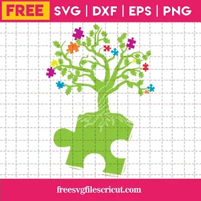 Autism Tree Puzzle Free Svg Files For Cricut