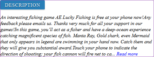 AE Lucky Fishing game review