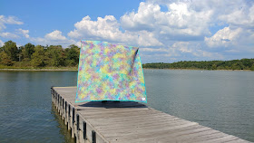 Turning Tiles quilt using Island Batik Lavendula fabrics in McCall's Quilting Jan/Feb 2019 magazine