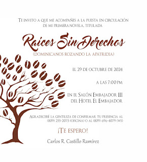 Carlos Castillo pondrá a circular libro "Raíces sin derechos, dominicanos rosando la apatridia"