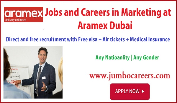 how to get jobs at aramex dubai, Dubai marketing jobs for Indians, aramex dubai jobs latest