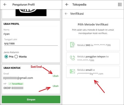 Cara Mengganti Nomor HP di Tokopedia yang Sudah Tidak Aktif