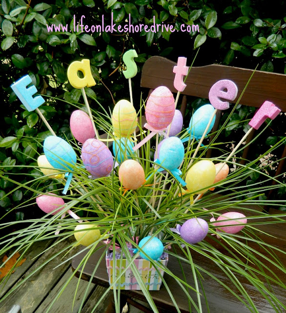 Easter Egg Spring Decor Arrangement