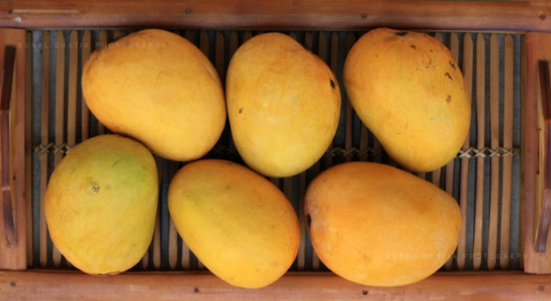 mangoes in a tray in mumbai by kunal bhatia