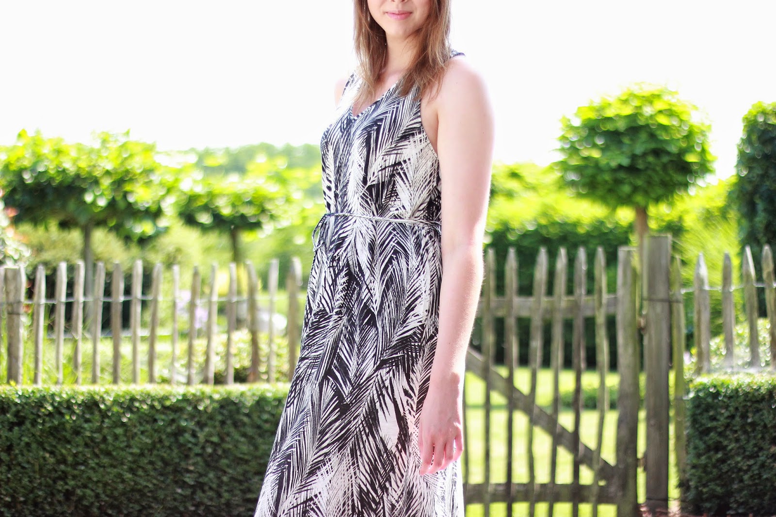 outfit maxi dress, outfit of the day maxi dress H&M