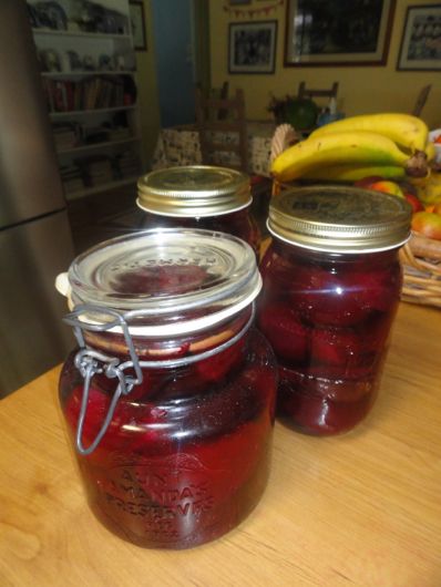 Preserving food in a traditional way - pickling beetroot