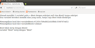 menggunakan md5 di PHP