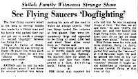 Article presented by www.theufochronicles.com entitled, 'Flying Saucer' Seen In Kerry Co. Kerry by The Irish Times, published on 7-12-1947