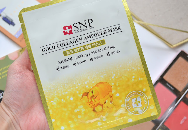 SNP Gold Collagen Ampoule Mask