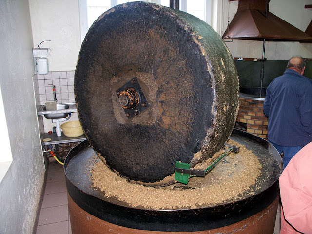 Walnut mill making oil, Vienne, France. Photo by Loire Valley Time Travel.