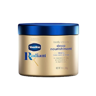 Vaseline Radiant X Deep Nourishment Body Cream 100% Pure Shea Butter,